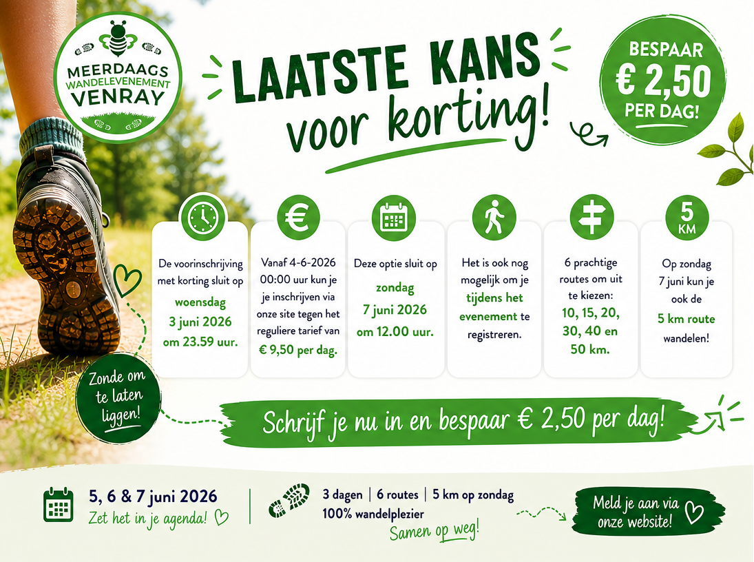 Advertentie Meerdaagswandelevenement Venray Image