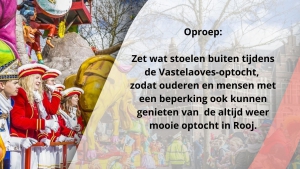 Oproep: zet wat stoelen buiten