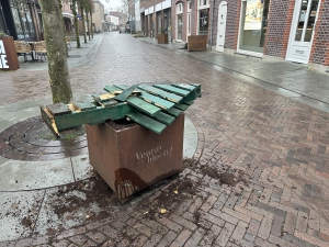 Weer vernielingen in het centrum van Venray.