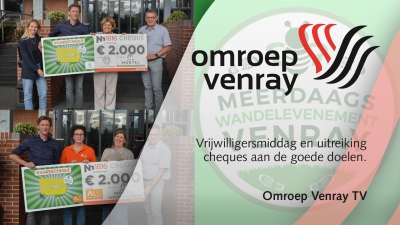 Uitreiking cheques MWV aan de goede doelen 2024 (Video)