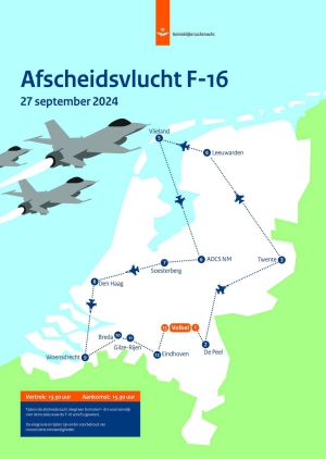 Luchtmacht neemt vrijdag afscheid van alle Nederlandse F-16&#039;s