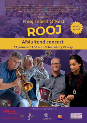 Poster afsluitend concert Rooj